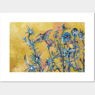 HUMMINGBIRD in the FLOWERS Posters and Art